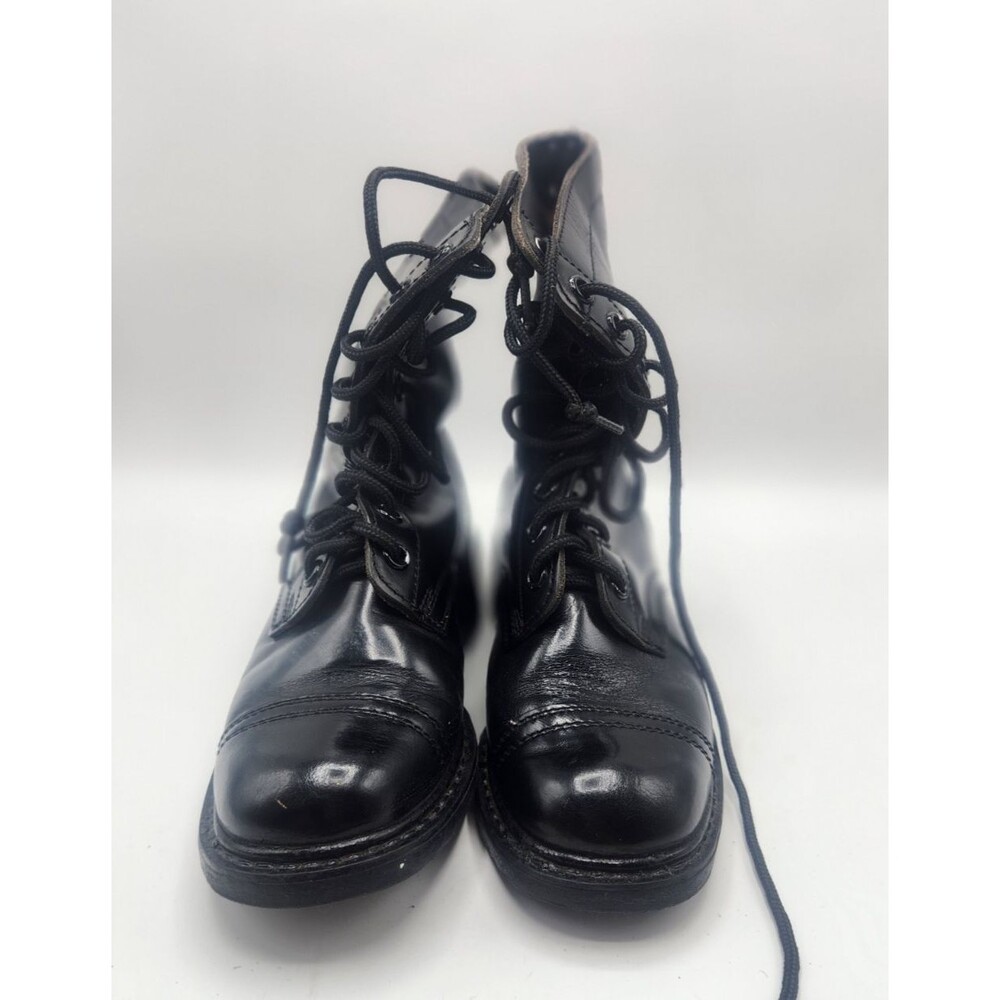Vintage Rothco Military Combat Boots Black Leather Size 3.5E Made Korea